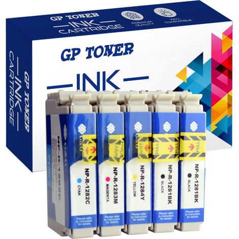 5 cartouches d'encre pour Epson GP-E1285CMYKK (1/5)
