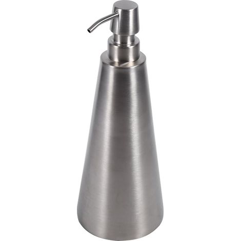 Distributeur de Savon pour Salle de Bain, Acier Inoxydable, Grande Capacité 800 ML, Pompe de Comptoir, 26 x 10 x 10 cm'Parent'-'- (1/5)