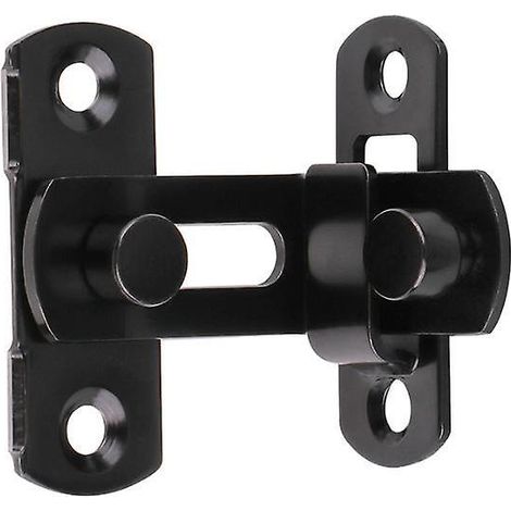 verrouillage De Porte De 2 Pcs, Porte De Rangement, Porte D'animal De Compagnie, Salle De Bain, Extrieur, Garage, Grange, Fentre  90 [noir] (1/4)