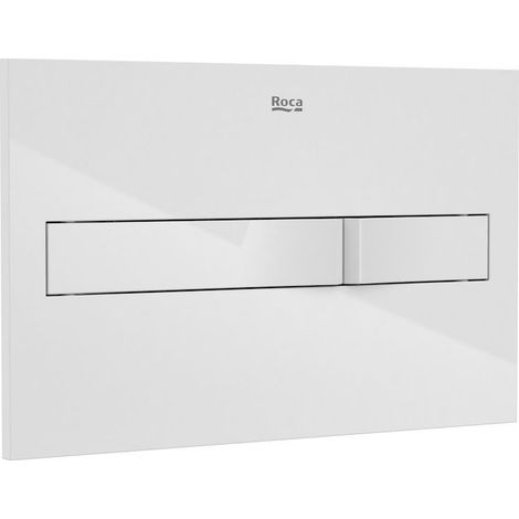 Placa de accionamiento con descarga dual PL2 DUAL (ONE) - ROCA Color: Blanco