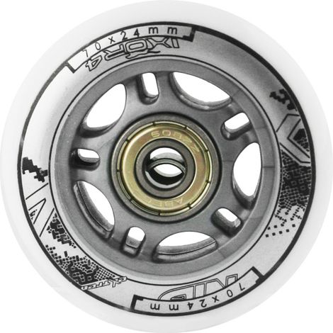 PU 70x24 82A blanco (4 piezas) + abec-7 (8 piezas) SET nils extreme (1/2)