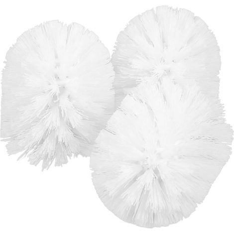 3 pièces Têtes de Brosse WC Remplacement Plastique Résistantes pour (1/5)