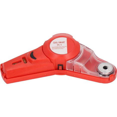 Collecteur de poussière de perceuse multifonctionnel rouge en ABS, aspiration puissante, sans fil, niveau laser pour perceuse murale (1/5)