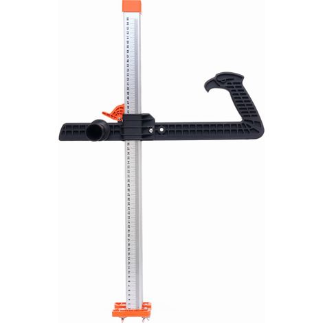 Cutter double face pour plaques de plâtre 600 mm – Découpe précise recto verso – Guide avec échelle centimétrique – Poignée ergonomique (1/5)