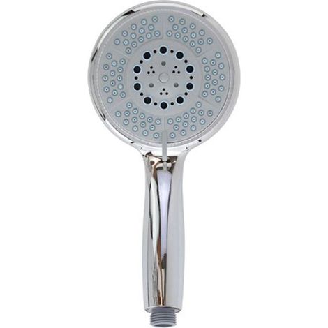 Cleafe - Doccetta Regolabile Bagno 12.5x24cm Soffione Doccia Rotondo Moderno Multigetto 87545 - (1/2)