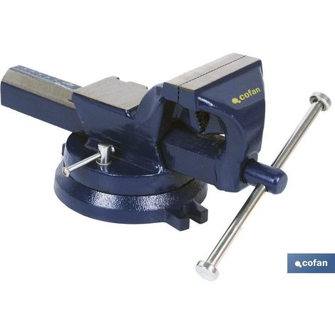 Cofan Morsa da banco parallela e girevole Realizzata in acciaio forgiato Ganasce da 10, 15 e 20 cm Cofan 09518004