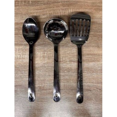 Set di 3 utensili brillance, lunghezza 33 cm, color argento - 5five (1/5)