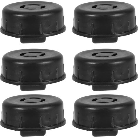 Roulettes de meubles en plastique noir, lot 6