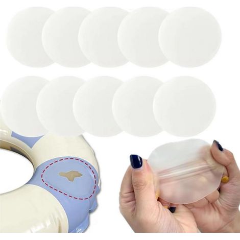 Lot de 10 Reparation Liner Piscine,Rustine Piscine,Kit Réparation Spa Gonflable pour Lit à Eau, Canapés/Piscines Gonflables, (1/5)