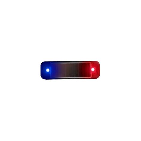 Solarbetriebene LED-Autowarnleuchte, simulierter Nachtalarm (1/4)