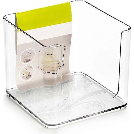 Make-up-Aufbewahrungsbox, großes Fassungsvermögen, transparent, kann überlagert werden, Kunststoff-Aufbewahrungsbehälter, Kosmetik (1/4)