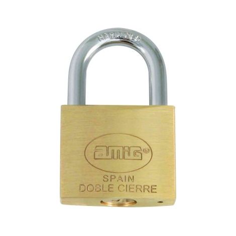 CANDADO 2-50 LATON MATE (S) - AMIG