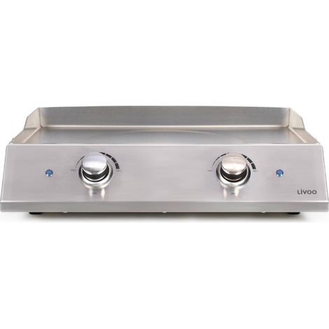 Livoo Grill Elettrico Inossidabile 51x36 cm 2800W 2 Termostati