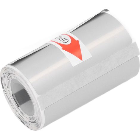 Papier thermique 30 x 50 mm étiquette adhésive hydrofuge anti-graisse sans encre couleur unie pour impression thermique bureau 1 rouleau argent (1/5)