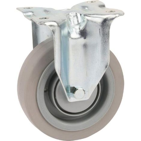 Roulettes pivotantes à bandage en caoutchouc élastique TENTE 3478UFP125P62