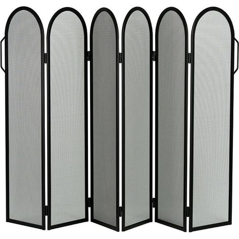 Parastufa acciaio nero 6 ante componibili h.85 l.135 cm. Made in Italy