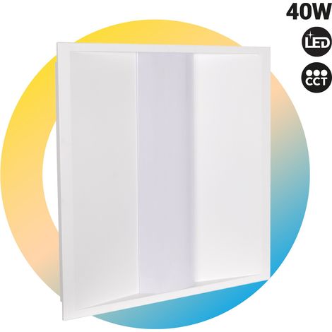 Panel LED Troffer Empotrable 60x60cm - CCT - 40W - Chip OSRAM -