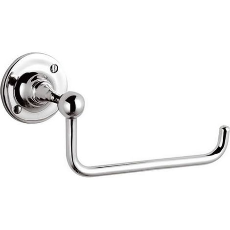 Milano Elizabeth Wall Mounted Bathroom Toilet Roll Paper Holder - Chrome (1/4)