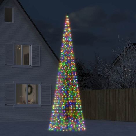 LED-Weihnachtsbaum 1534 LEDs Mehrfarbig 500 cm