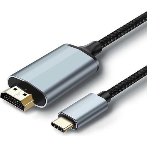 Cable USB C a HDMI 4K 60Hz 1 M Negro (1/5)