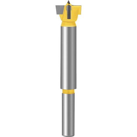 Broca de sierra de corona profesional de carburo para carpintería, para taladrar agujeros limpios con fondo plano (48 mm) en madera.