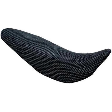Housse de selle de moto ventilée, coussin en maille antidérapante, motif nid d'abeille, compatible avec Tenere 700 T700, nylon noir (1/5)