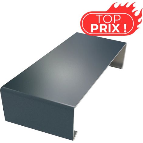 Eclisse ECO50 de couvertine pour acrotère toit-terrasse - Gris Anthracite - RAL 7016 - ALUHOME