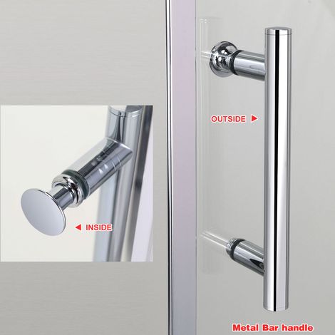 ELEGANT 1200mm Sliding Shower Cubicle Enclosure Door Modern Bathroom Screen Glass for Bath (1/4)