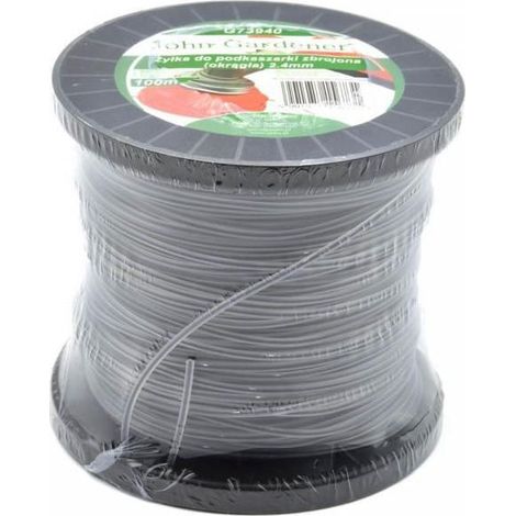 Débroussailleuse geko reinforced round nylon 2.4 mm 100 m (1/2)