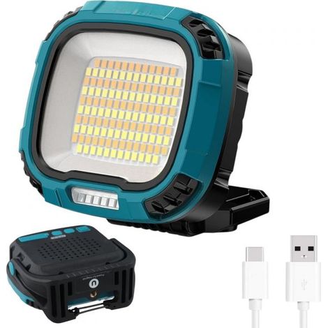 Lampada da Lavoro a LED Ricaricabile 4 Modalità Luminose Magnetica Powerbank (1/5)
