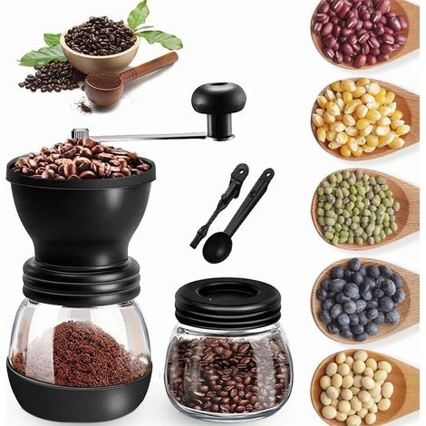 Moulin à café manuel avec réservoir d'eau réglable, petite cafetière manuelle (1/5)