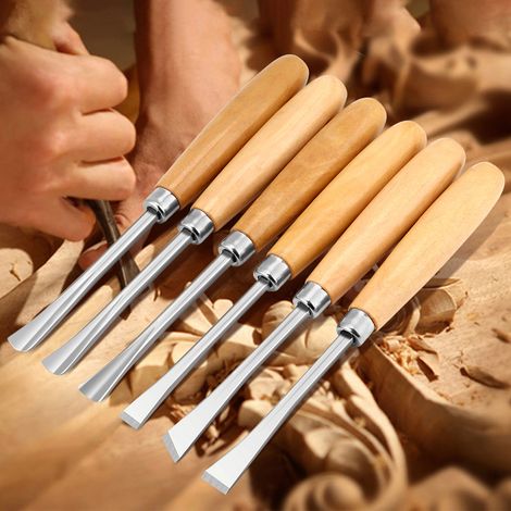 Set mit 6 Holzmeißeln zum Schnitzen (1/5)