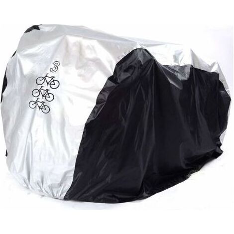 Housse de vélo pour 2 vélos Bike Housse Trois vélos 190T Nylon étanche Bache Velo Exterieur Portable Bache Protection Velo Housse Multi vélo extérieur, Anti-poussière, Protection Pluie et UV (1/4)