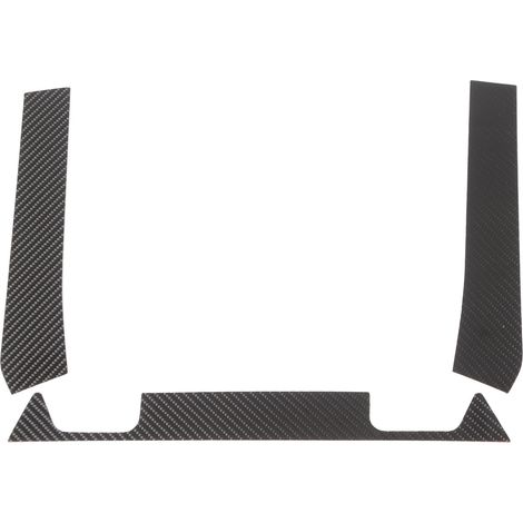 Lot de 3 autocollants de remplacement en fibre de carbone pour panneau arrière de hayon de quad Polaris RZR PRO XP 2021 et suivants (1/5)