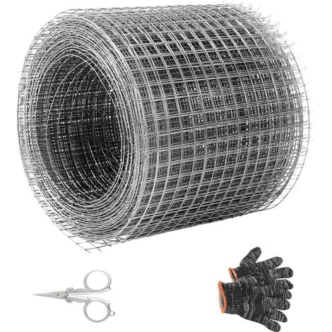 Anti-Rodent Mesh 10 cm x 6 m Fence Mesh Stainless Steel Garden Protection Against Rodents Anti Mice Anti Rat (2, Grau) (1/5)