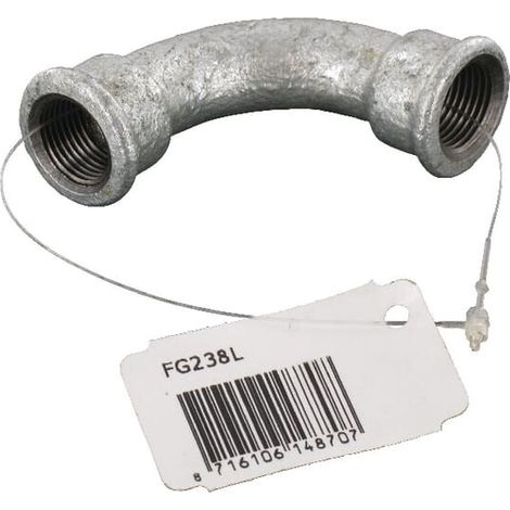 Codo 90掳 hemb/hemb. galv. 3/8" UNIVERSAL FG238L