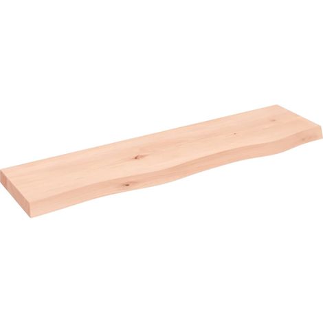 Étagère murale Moderne - Meuble Étagère murale Rangement multiposition 80x20x4 cm bois de chêne massif non traité -BV91366 (1/4)