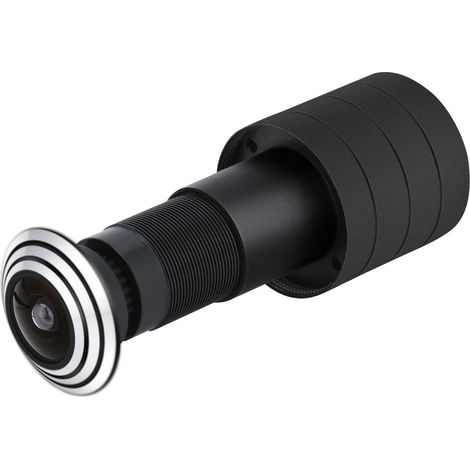 CCTV-Kamera (1080p, Weitwinkel, 180 Grad, mit Türöffner, Mini-Guckloch – WiFi Connect App V380 Pro (1,66 mm Fischaugenobjektiv))