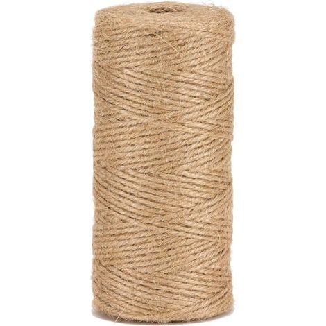 Natürliches Juteseil 2 mm ± 100 m für Gartenarbeit, Heimwerken, Basteln (1/4)