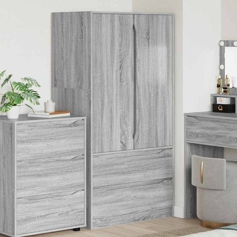 Kleiderschrank Graues Sonoma 79,5 x 49 x 156 cm Holzwerkstoff