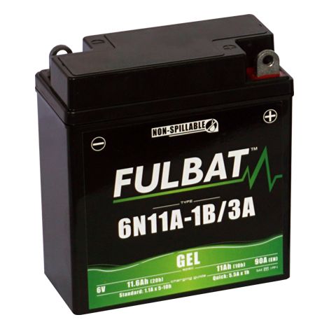 Batería Fullbat FUL GEL - 6N11A-1B / 6N11A-3A (Gel, sin mantenimiento) (1/2)