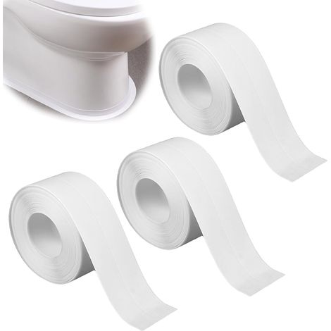 3 Pièces Plinthe Souple Autoadhésive PVC 2,2cm5m Joint Silicone (1/5)