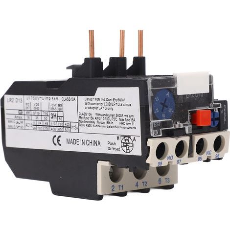 Relais de surcharge thermique 1 NO NC Protection contre les pannes de phase Protecteur thermique électrique 750V 12-18A (1/5)