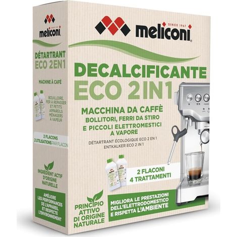 Meliconi - decalcificante ecologico per macchine da caffè 2 in 1 - 656163 - 8006023326815 (1/5)