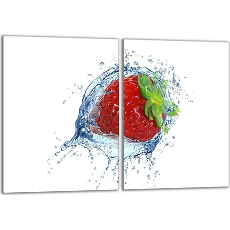 Glasschutzplatte für den Herd 2x40x52 Erdbeere (1/5)
