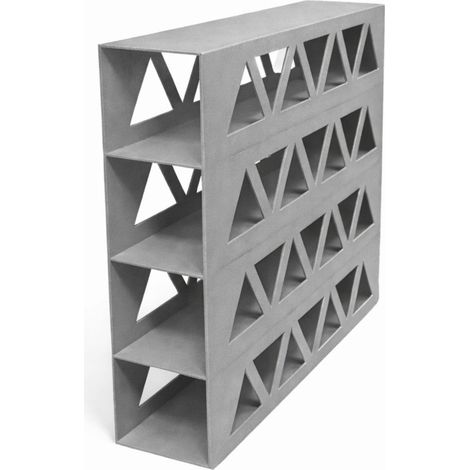 Organizador de rollos de cocina, contenedor de papel de aluminio gris, 4 compartimentos