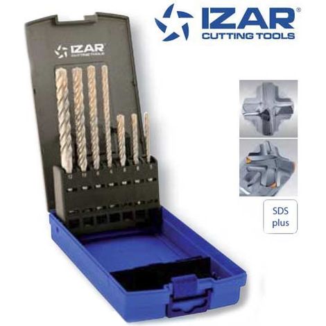 coffret de 7 forets beton SDS+ Izar 4 pointes carbure Zentro4