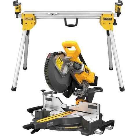 Dewalt DCS781N XR FlexVolt Cordless Mitre Saw 305mm 54V Brushless Bare & DE7033 (1/5)