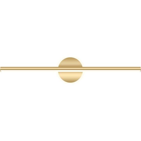 Lampe LED pour miroir de salle de bain, lampe de vanité moderne, lampe de vanité de salle de bain, lampe murale de vanité de baignoire en métal doré, 40 x 13 x 6 cm, lumière chaude 10W
