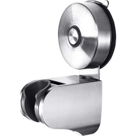 Support Pommeau de Douche à Ventouse Support Mural pour Douchette à Main 4 Modes d'angle Réglable Accessoires de Salle de Bain WC Sans Percage Inox Brossée (1/5)